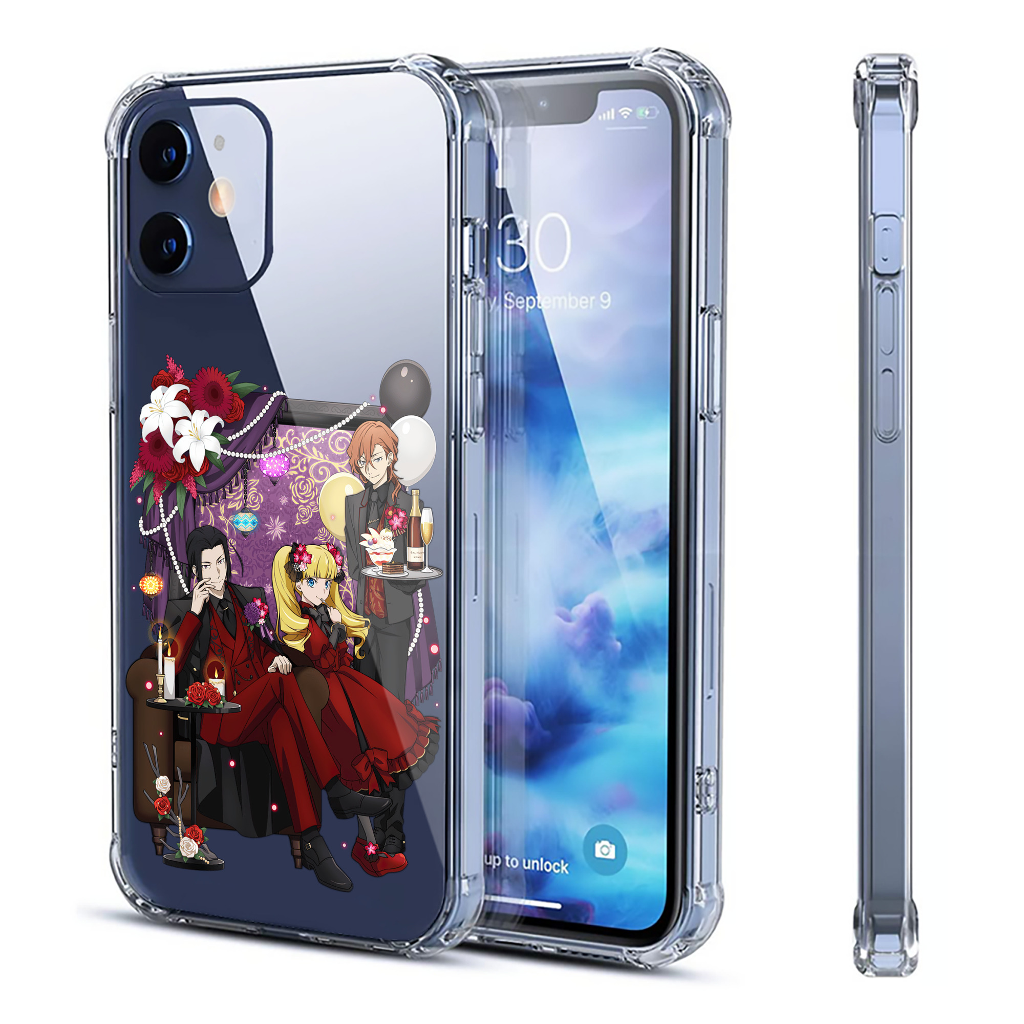 （画像用） 文豪ストレイドッグス Bungo Stray Dogs 【iPhone 12シリーズ対応】透明スマホケース（クリアソフトケース）
